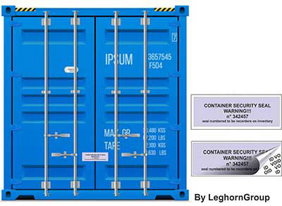 etiquettes pour container exemples d'utilisation